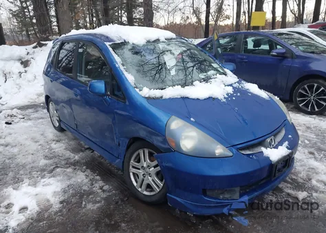 2007 Honda Fit Sport from USA, damaged, VIN JHMGD38647S000397